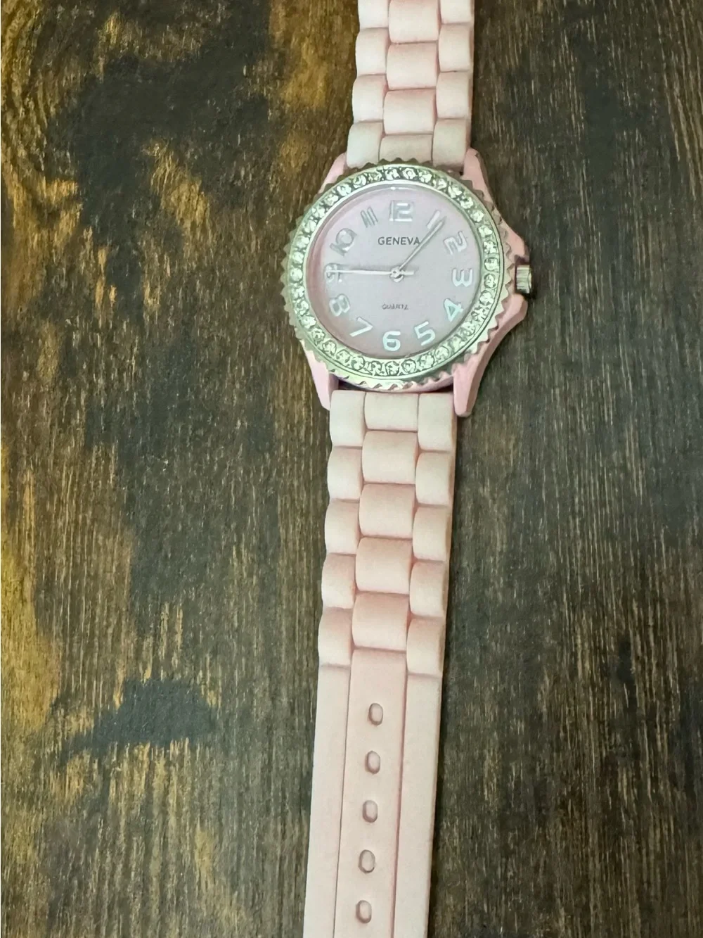 Geneva Blush Pink Crystal Accent Women's Watch